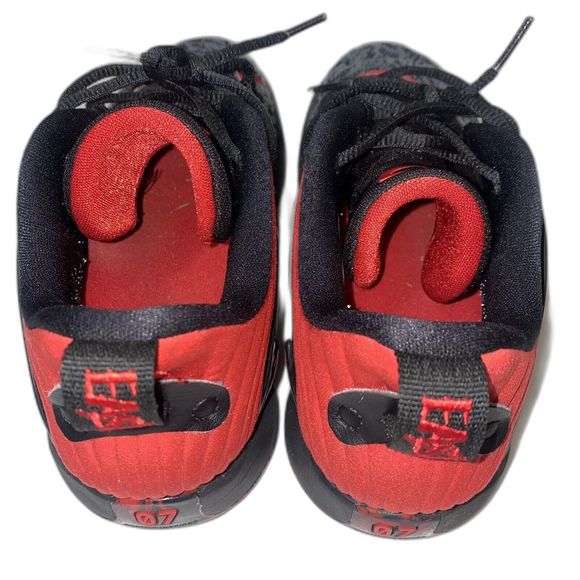 Nike KD 15 Black University Red Bred Sneakers DC1975-003 Men's Size 6.5 EUR 39 - Picture 6 of 12